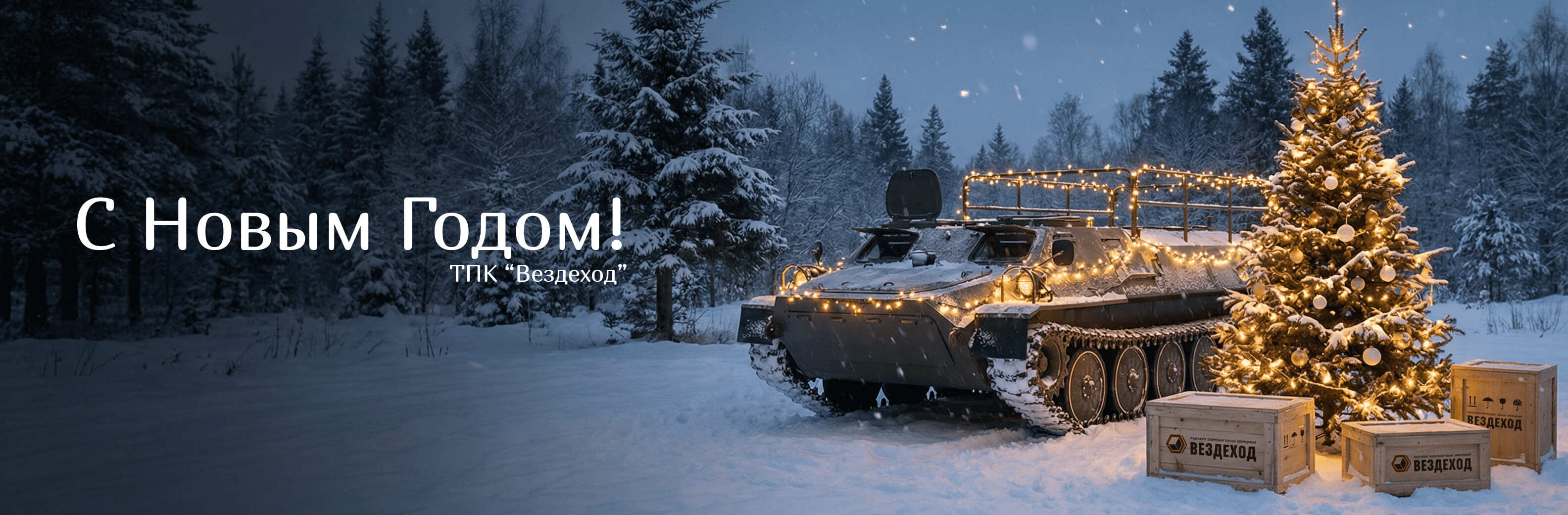 Новогоднее поздравление компании Вездеход